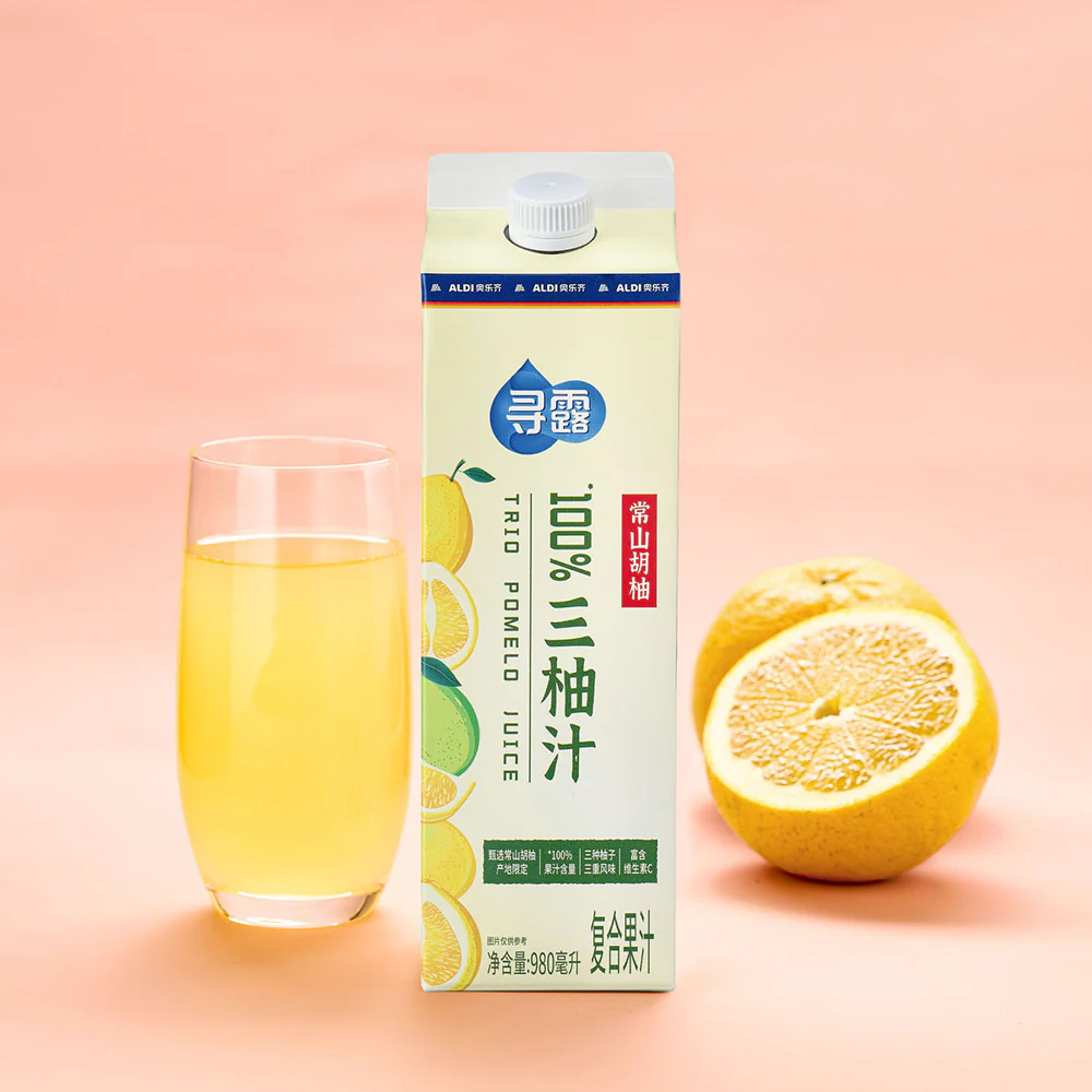 Xunlu 100% Trio Pomelo Juice (Changshan Huyou) 980ml – Limited Import - Image 2