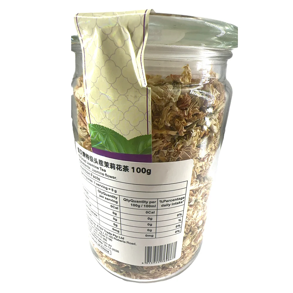 Y&B Brand Premium First Harvest Jasmine Tea - 100g - Image 2