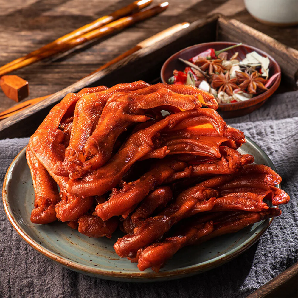 Yang San Shu Spicy Marinated Duck Feet - 98g - Image 3