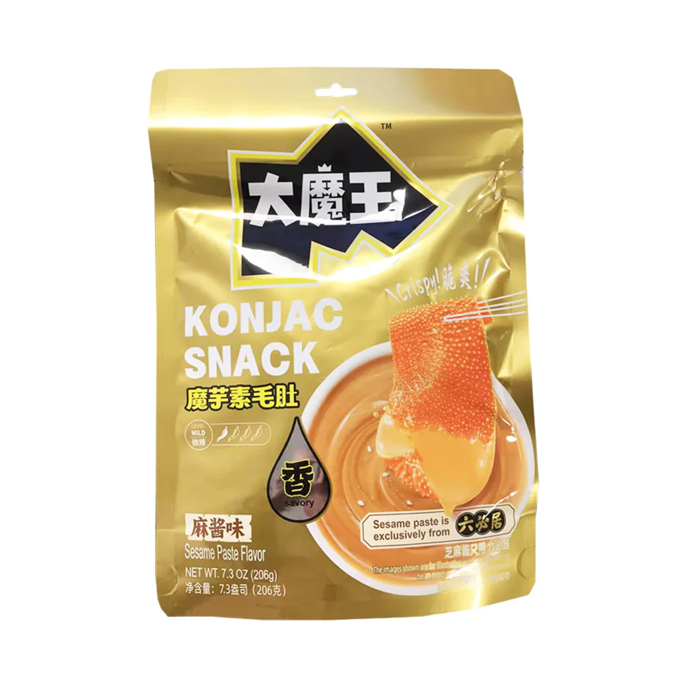 Yanjin Shop Da Mowang Konjac Snack – Sesame Paste Flavour 206g