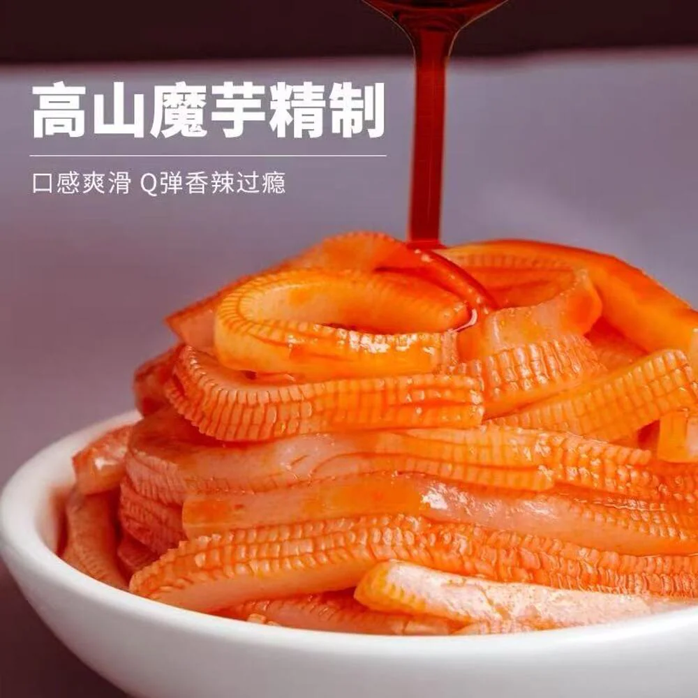 Yanjin Shop Da Mowang Spicy Sliced Konjac Snack 360g - Chewy Konjac Strips - Image 2
