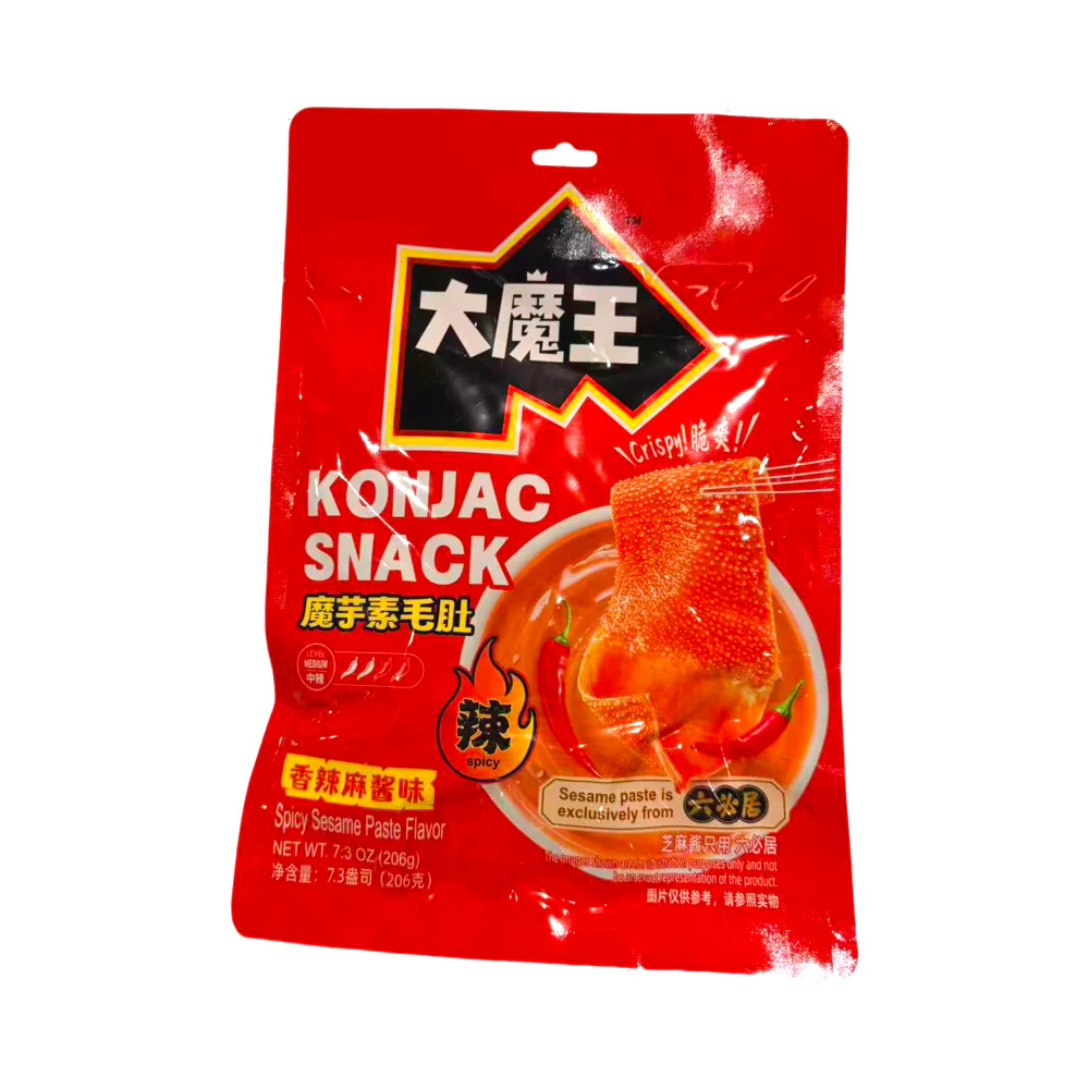Yanjin Shop Spicy Sesame Konjac Snack 206g - Mala Flavour