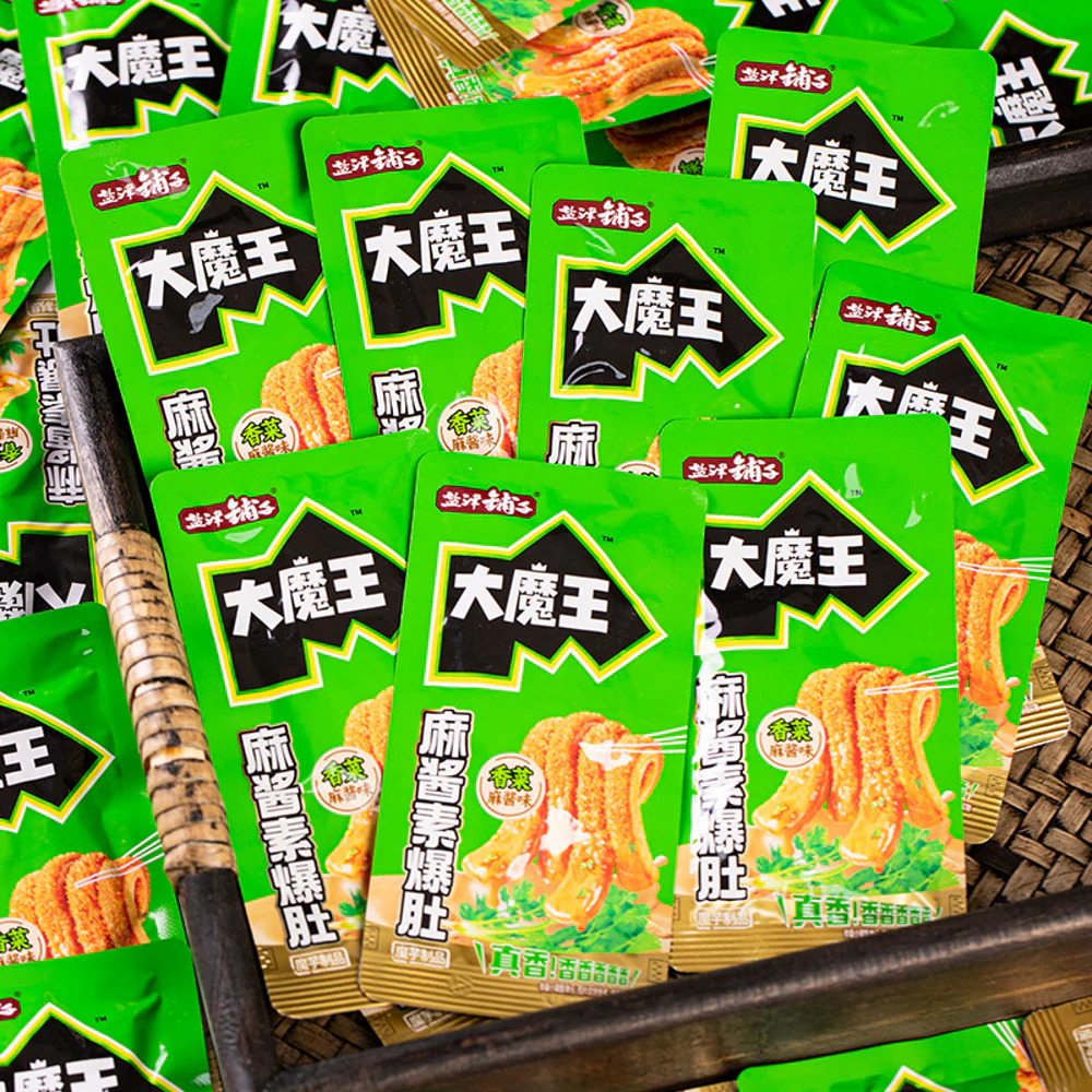 Yanjin Shop Vegan Konjac Tripe in Sesame Paste – Cilantro Flavor 180g - Image 2
