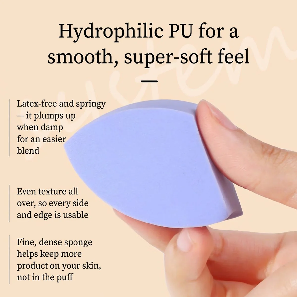 YAOZHI Irregular Soft-Touch Powder Puff - Random Colour, 1 Piece - Image 5