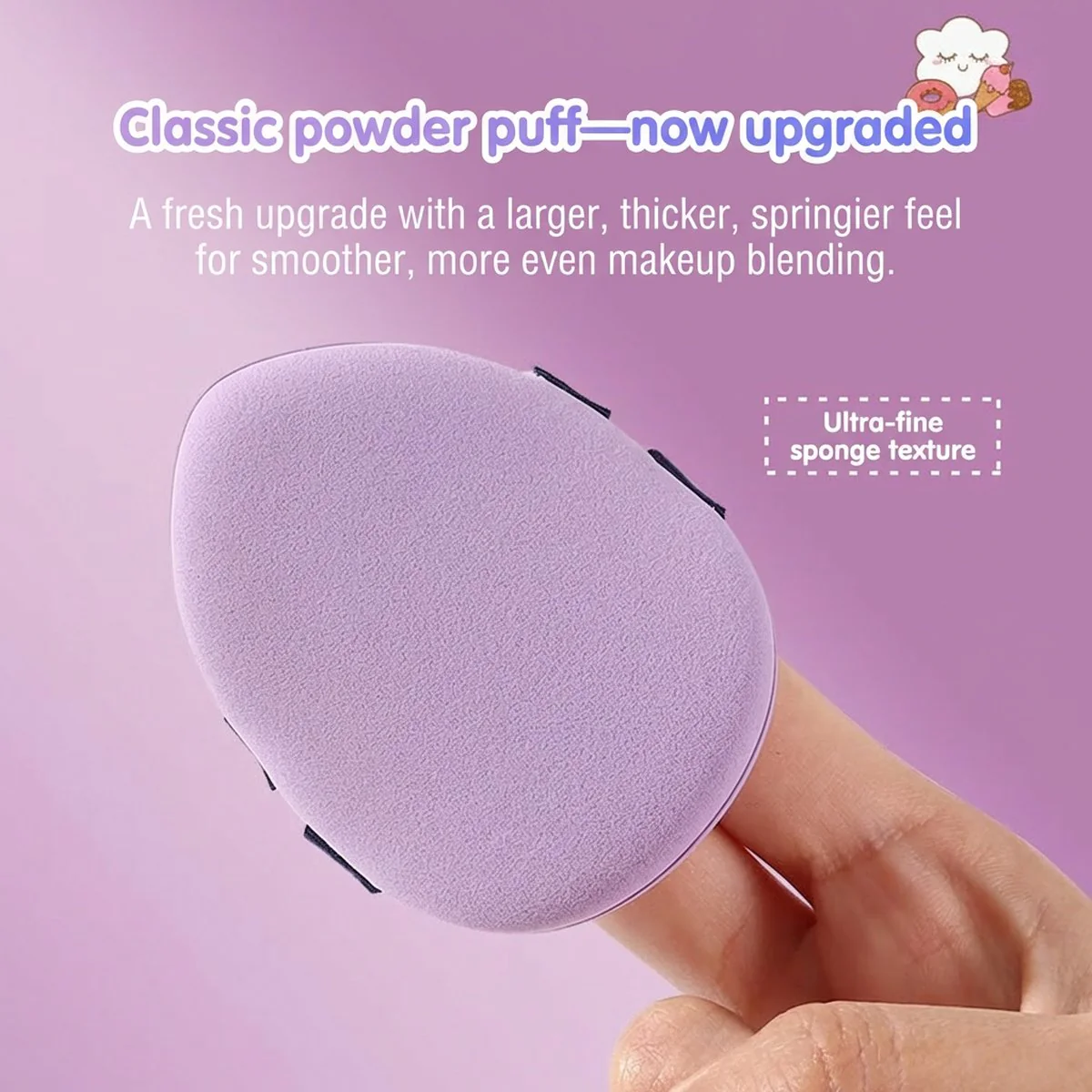 Yaozhi Powder Puff Set with Case - 4 Pieces - Image 2