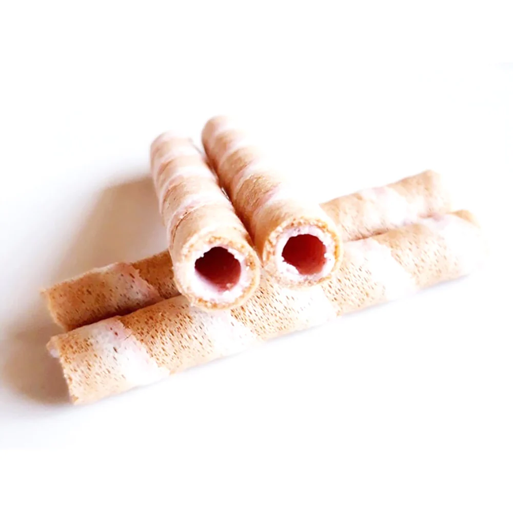 YBC Picola Strawberry Flavored Wafer Rolls - 49g - Image 3