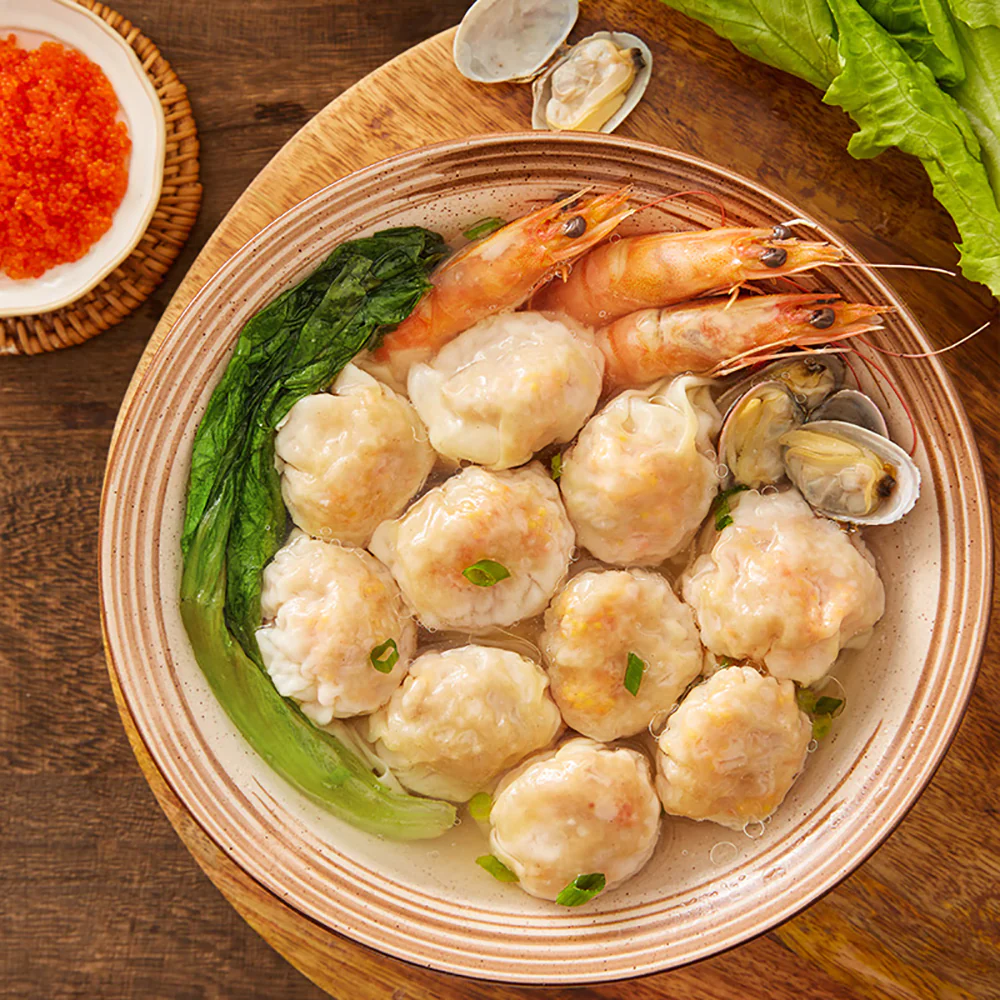 Yi Xun Yi Wei Frozen Shrimp Wontons with Flying Fish Roe 157.5g - Tobiko Shrimp Wontons - Image 3