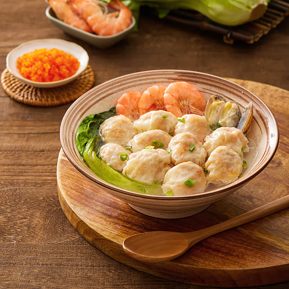 Yi Xun Yi Wei Frozen Shrimp Wontons with Flying Fish Roe 157.5g - Tobiko Shrimp Wontons - Image 4