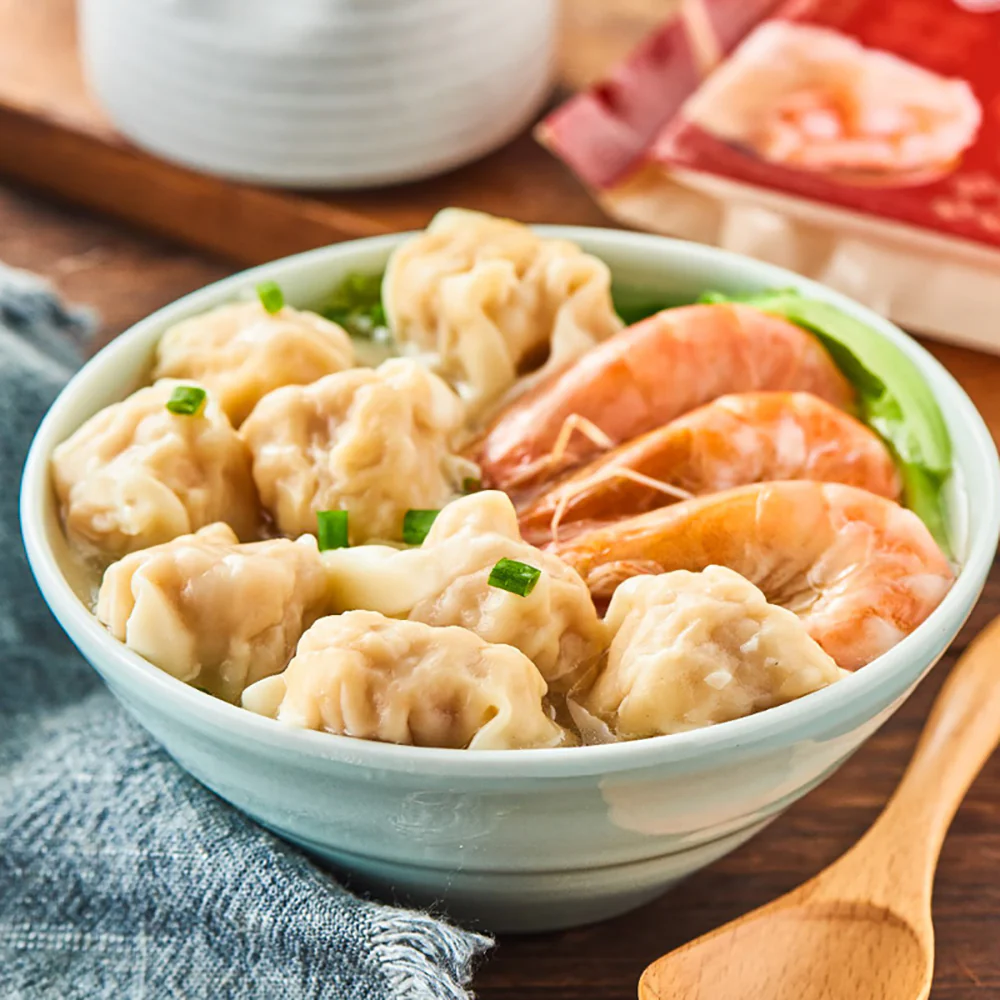 Yi Xun Yi Wei Hong Kong Style Fresh Shrimp Wontons - 157.5g - Image 2