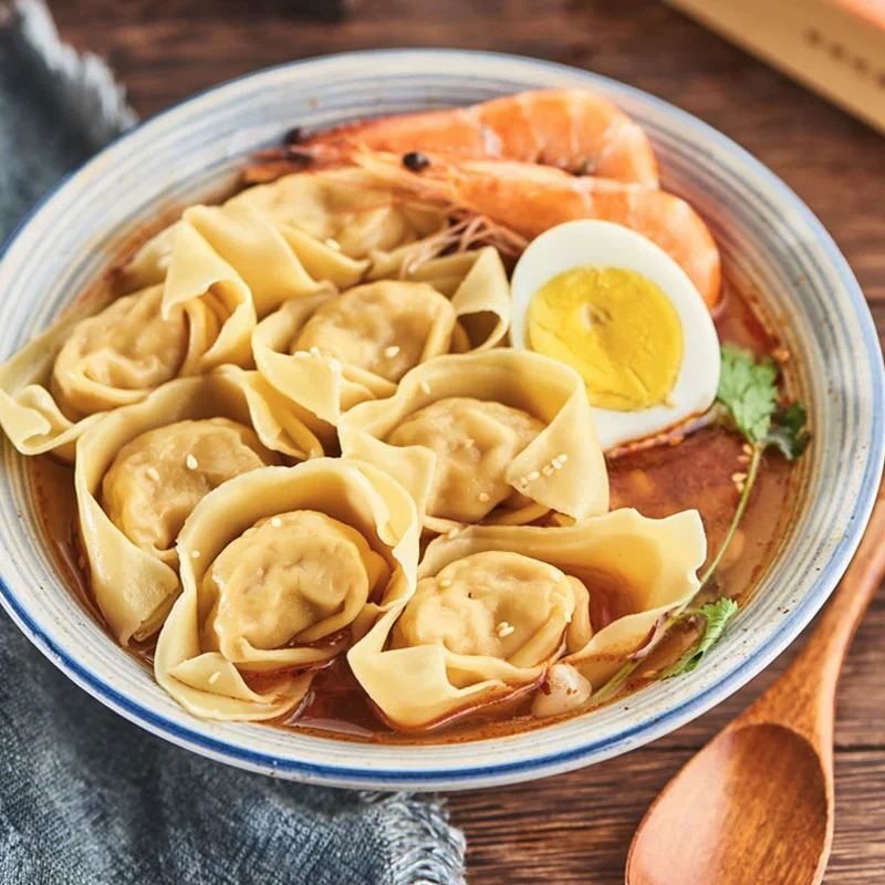 Yi Xun Yi Wei Salted Egg Yolk and Shrimp Handmade Wontons - 10 Pieces, 257.5g - Image 4