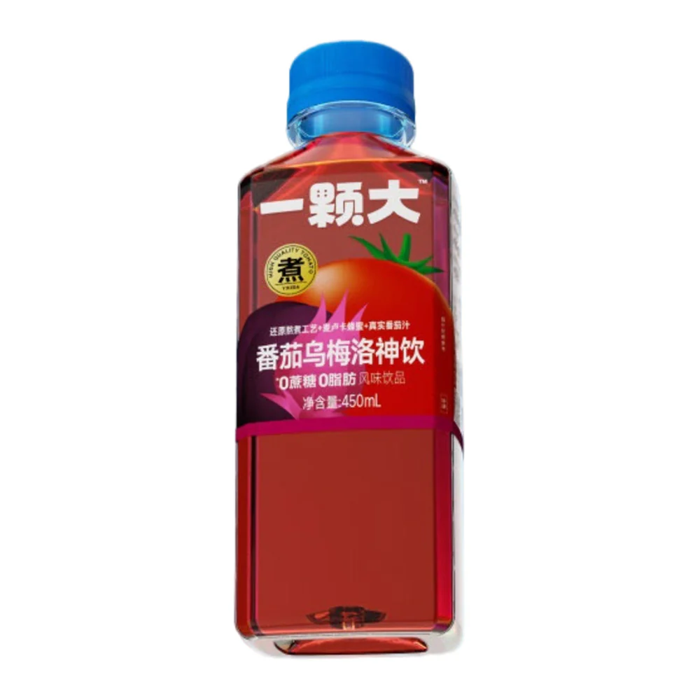 Yikeda Tomato Sour Plum & Roselle Drink 450ml – No Added Sugar