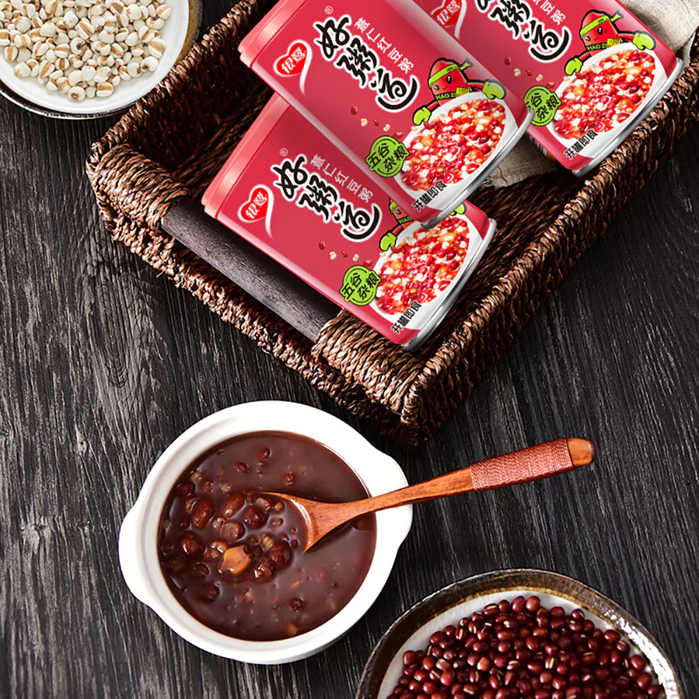 Yinlu Hao Zhidao Job's Tears and Red Bean Porridge - 280g x 12 Bottles - Image 2