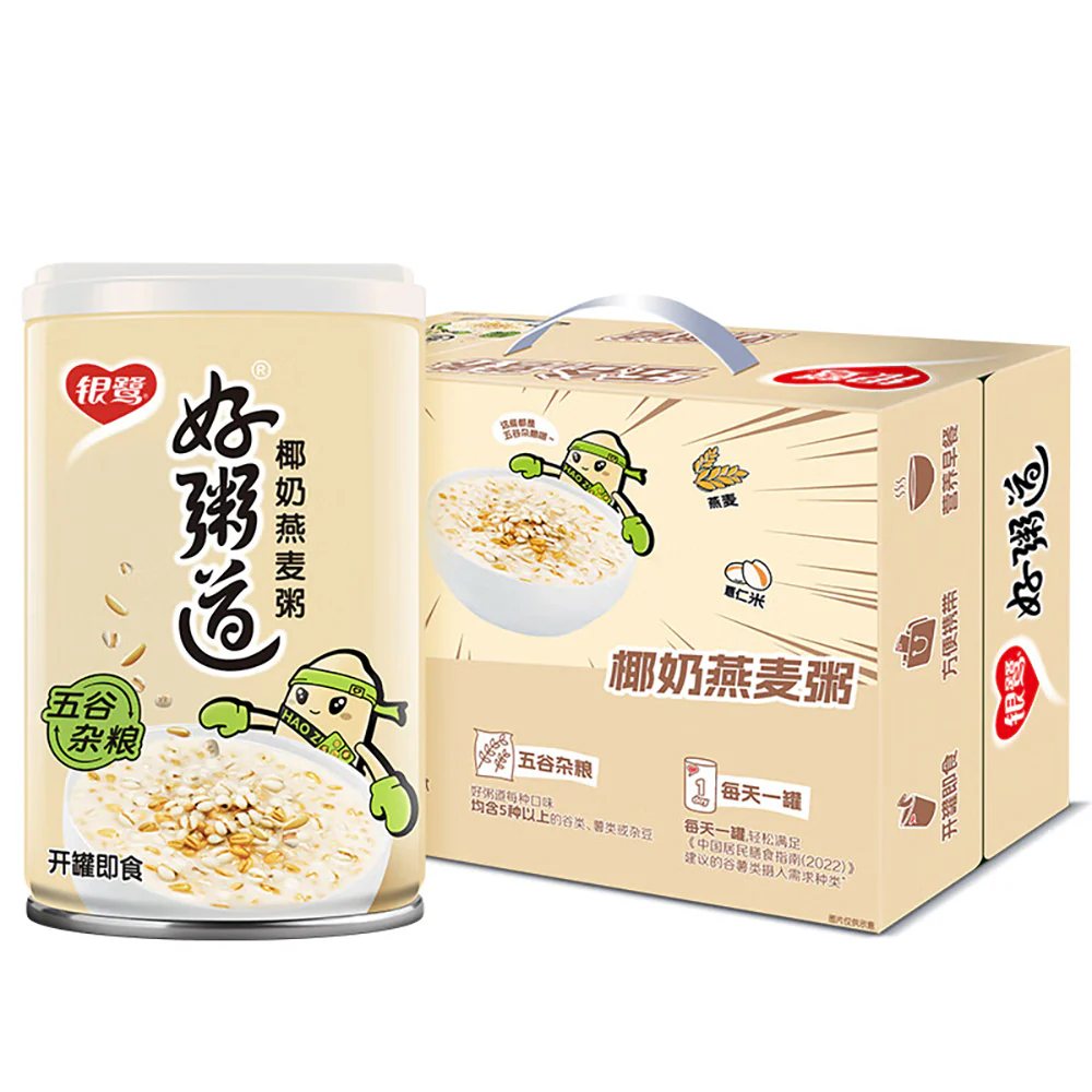 Yinlu Haozhidao Coconut Milk Oatmeal - 280g x 12 Bottles