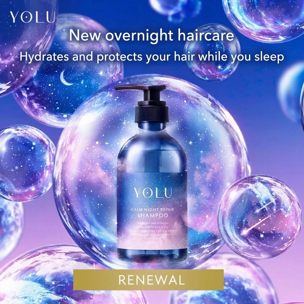 YOLU Calm Night Repair Hair Treatment 440g - Overnight Conditioner - Image 2