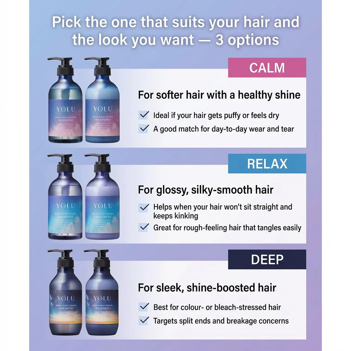 YOLU Calm Night Repair Hair Treatment 440g - Overnight Conditioner - Image 3