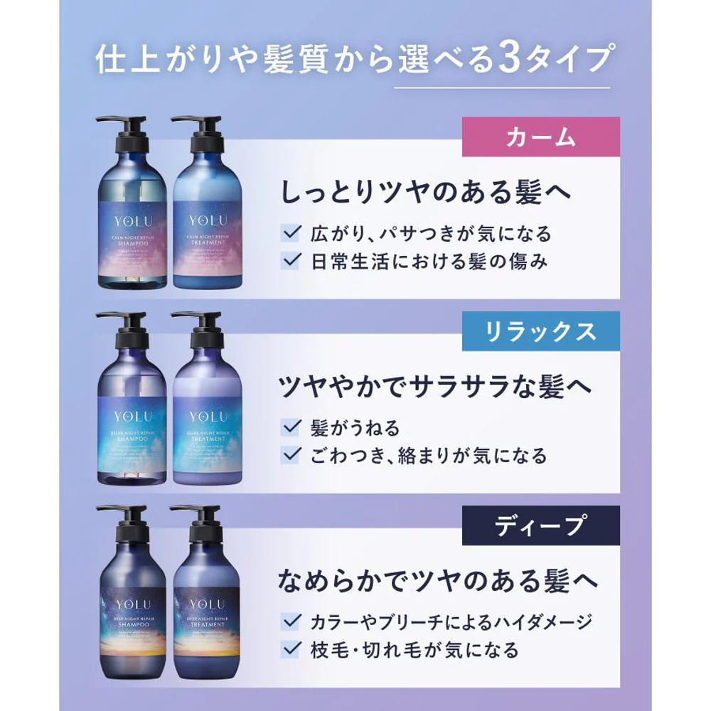 YOLU Calm Night Repair Shampoo 440ml - Night-Time Intensive Repair - Image 2