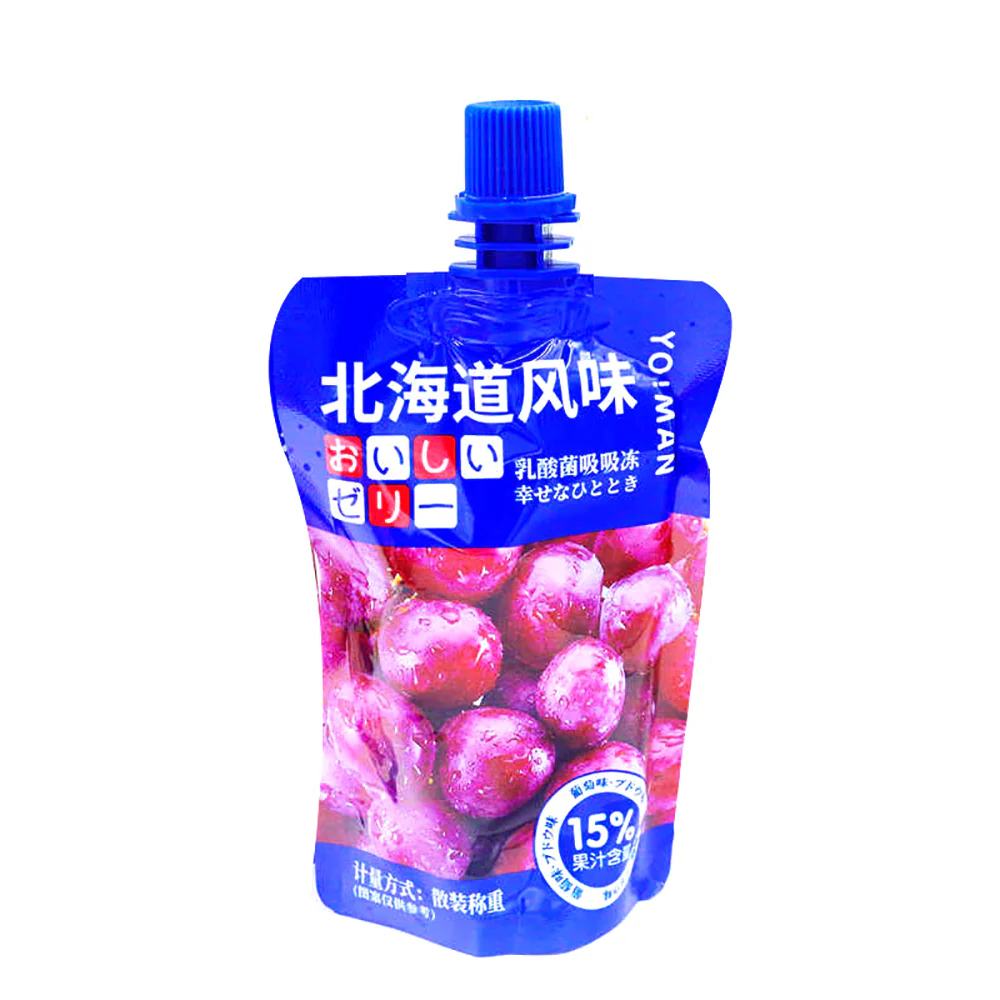 Yomain Hokkaido Lactic Acid Bacteria Jelly, Grape Flavor, 180g