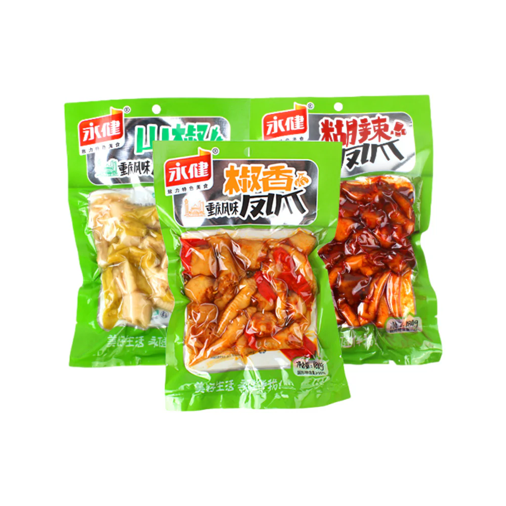 Yongjian Pickled Pepper Chicken Feet 180g - Image 2