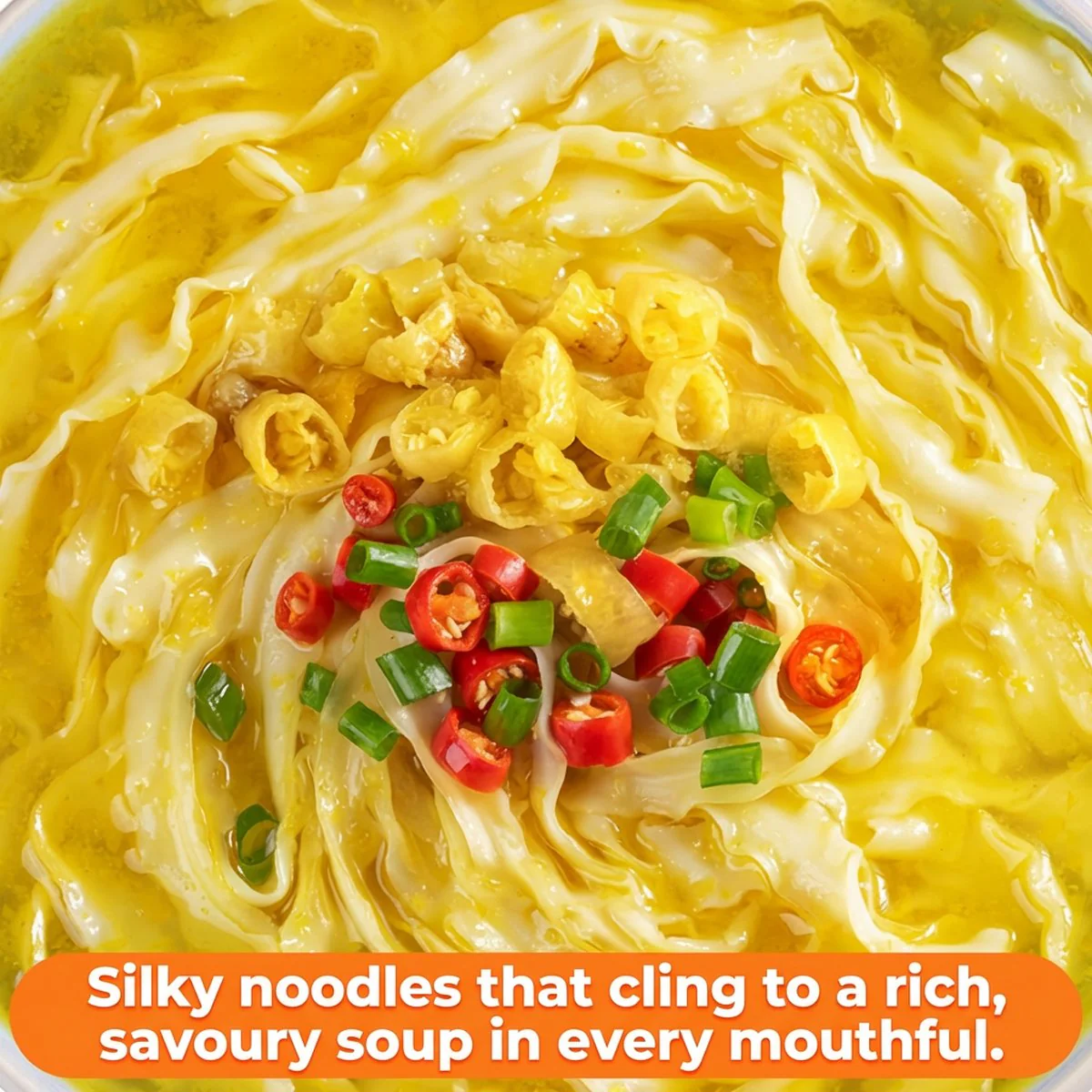 You Ni Yi Mian Handcrafted Sun‑Dried Noodles – Sour & Spicy Golden Broth 110g - Image 2