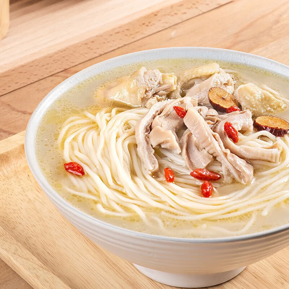 You Ni Yi Mian Handmade Sun-Dried Noodles with Pork Tripe and Chicken Soup - 180g - Image 2