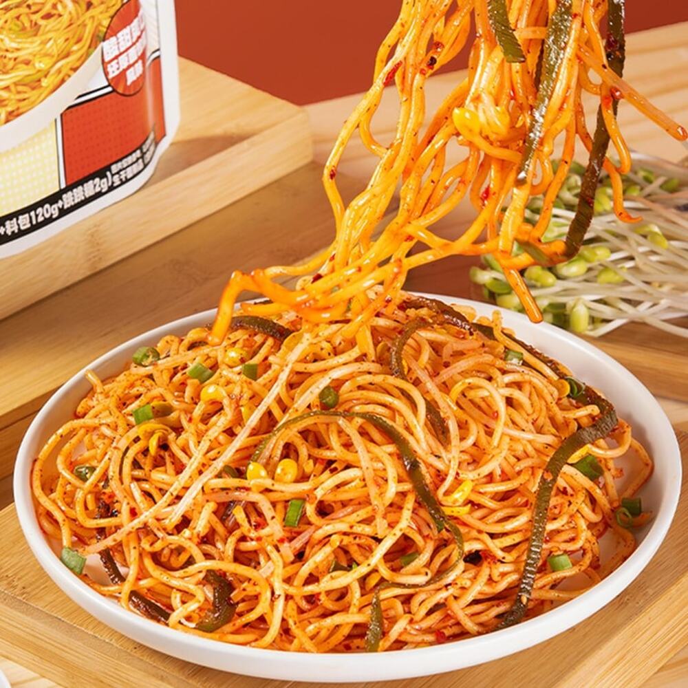 You Ni Yi Mian Popping Candy Cold Noodles (Sweet & Sour) 212g – Chinese Cold Noodle Kit - Image 4
