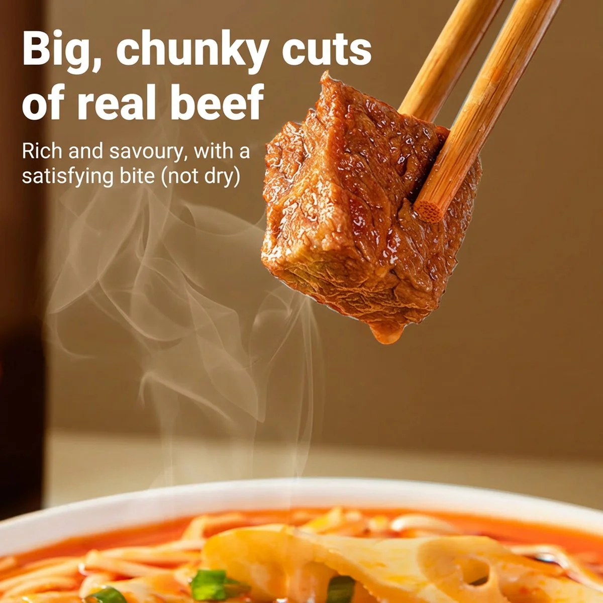 You Ni Yi Mian Signature Braised Beef Soup Noodles 420g x 5 Pack - Chinese Instant Beef Noodle Soup - Image 3