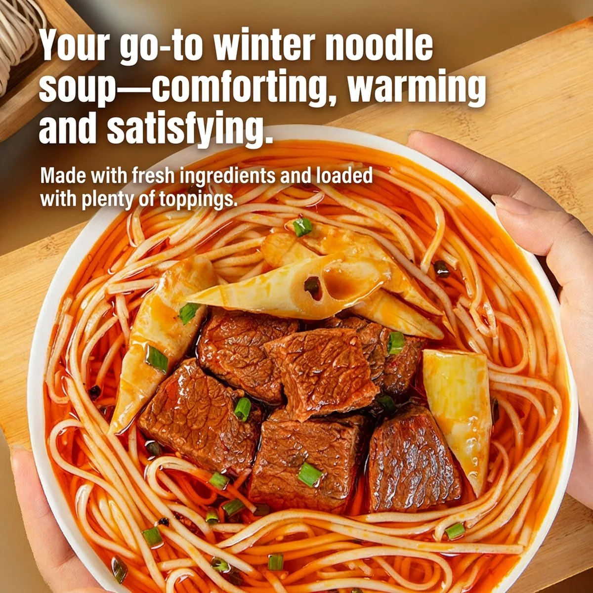You Ni Yi Mian Signature Braised Beef Soup Noodles 420g x 5 Pack - Chinese Instant Beef Noodle Soup - Image 5