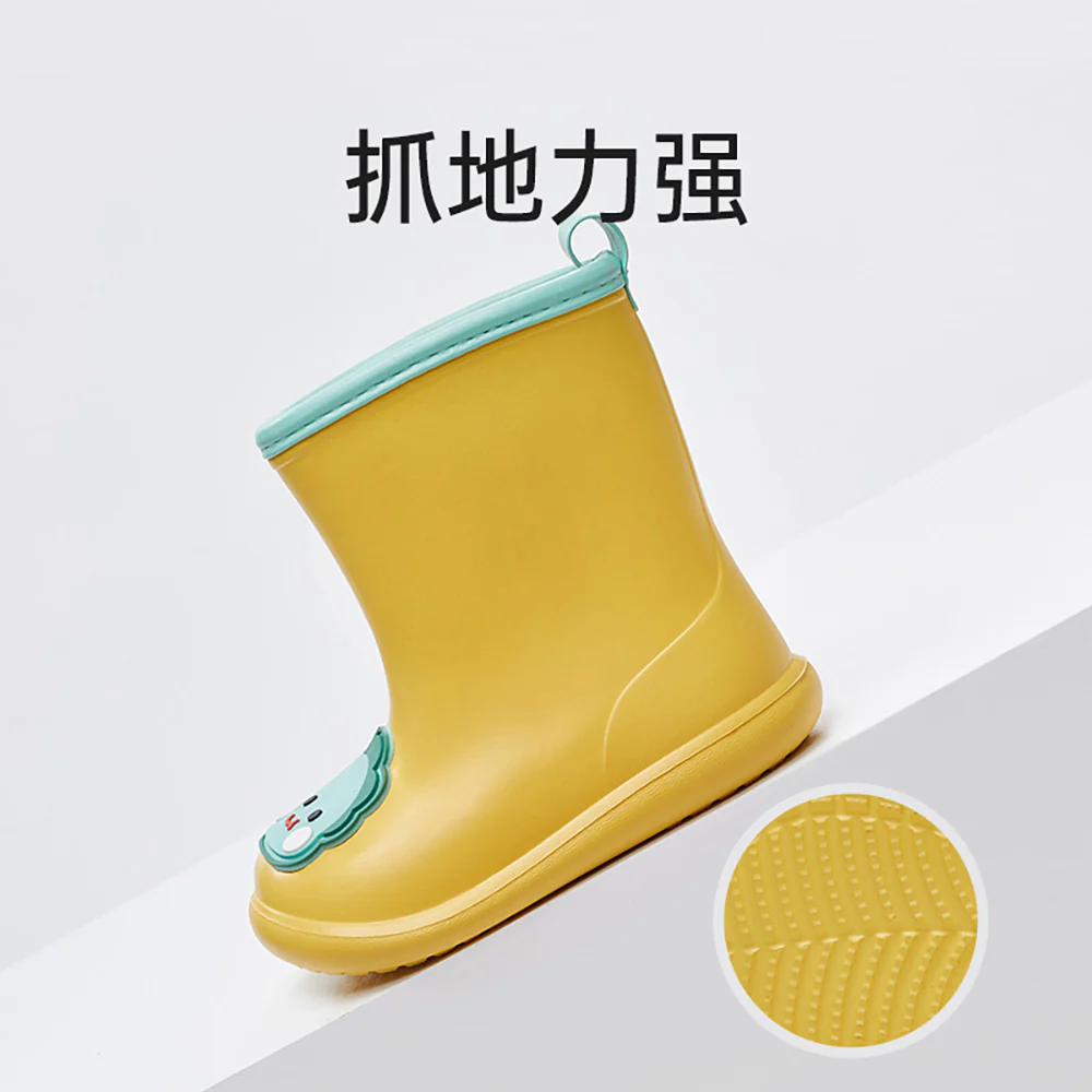 YouDiao Cartoon Rain Boots for Kids - Yellow, Size 190 - Image 4