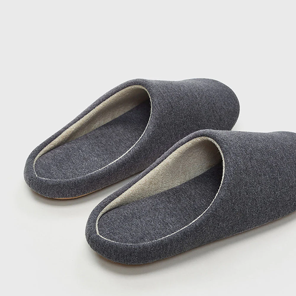 YouDiao Silent Indoor Slippers for Women - Grey, Size M - Image 2