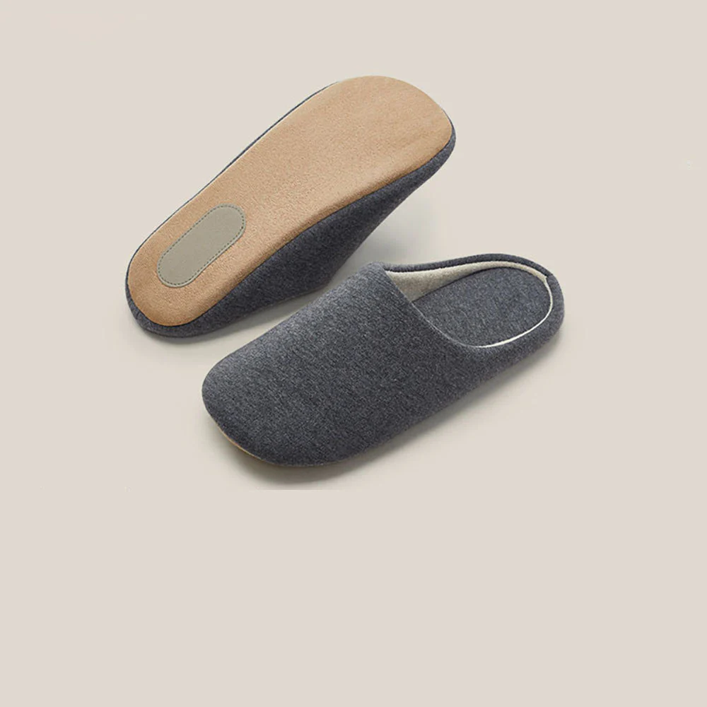 YouDiao Silent Indoor Slippers for Women - Grey, Size M - Image 3