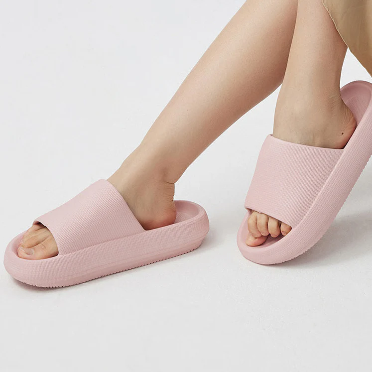 YouDiao Ultra-Soft Thick-Soled EVA Slippers - Pink, Size 39-40 - Image 2