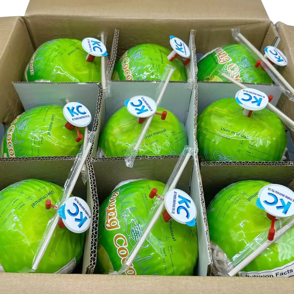 Young Fresh Easy-Open Young Coconuts - Box of 9