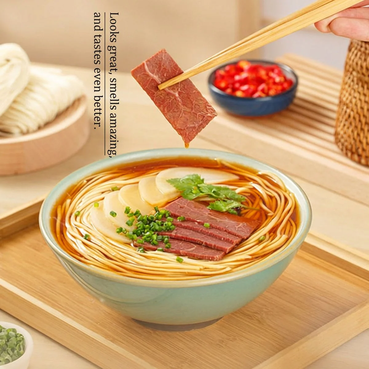 YouNiYiMian Lanzhou Beef Noodles 107g - Instant Noodles - Image 2