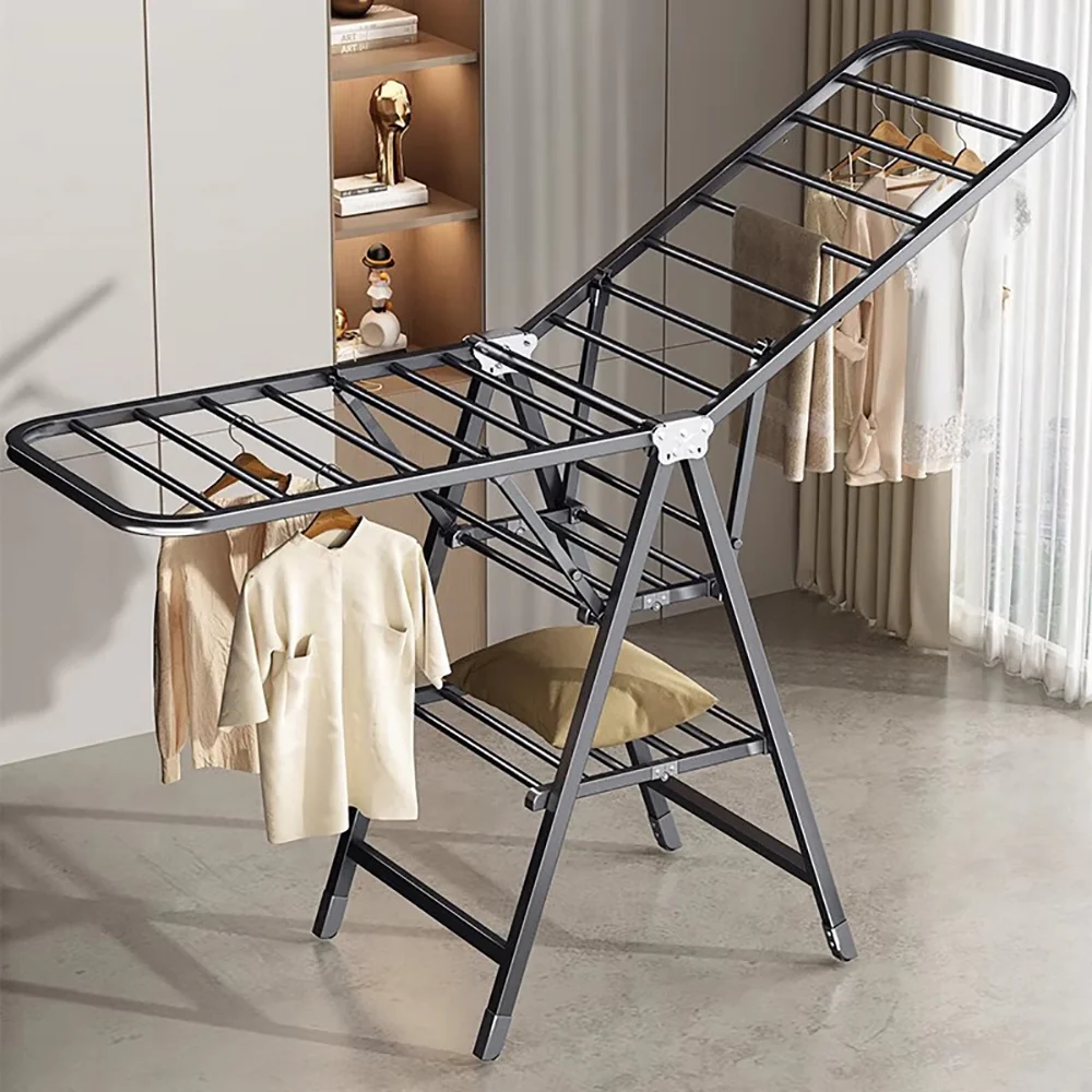 Youqin Foldable Clothes Drying Rack, Gun Grey, 1.8m, Three-Tier - Image 4