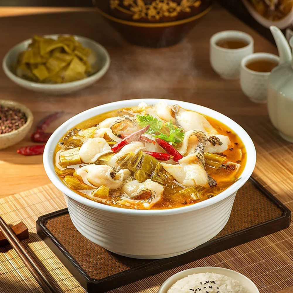 Youyan Youwei Pickled Fish Soup Base (Extra Pickled Mustard Greens) 282g x 5 Packs – Limited Import - Chinese Suan Cai Yu Seasoning Kit - Image 3