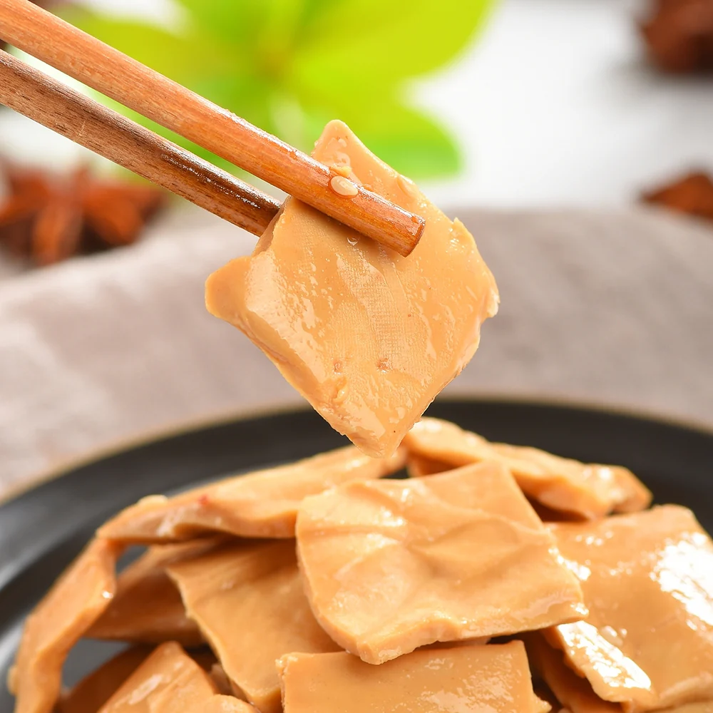 Youyou Braised Tofu Bites 90g – Chinese Marinated Dougan Snack - Image 3