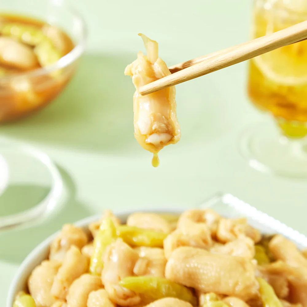 Youyou Pickled Chicken Feet Tendons (Green Peppercorn Flavor) 750g - Limited Import - Image 3