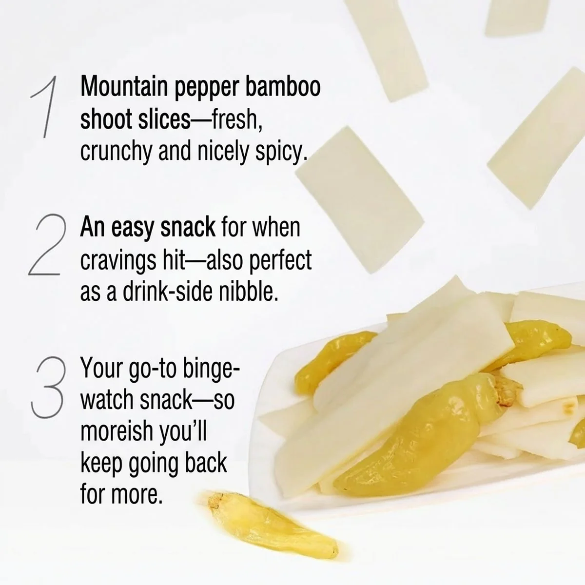 Youyou Pickled Chili Bamboo Shoots 440g - Image 3
