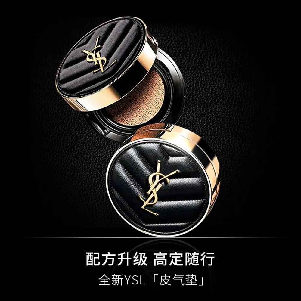 YSL All Hours Cushion Foundation - Black Leather Edition #10 Ivory - Image 4
