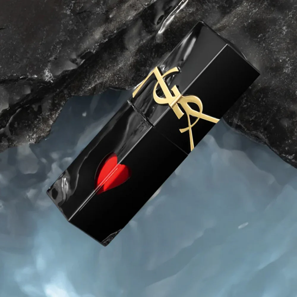 YSL Black Tube Mirror Shine Lip Stain #416 Desire - Image 3