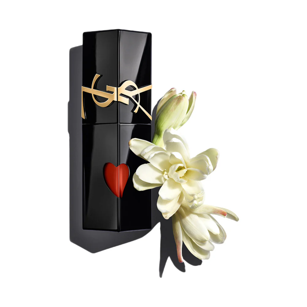 YSL Velvet Black Tube Lip Stain #201 Fiery Red 5.5ml - Image 2