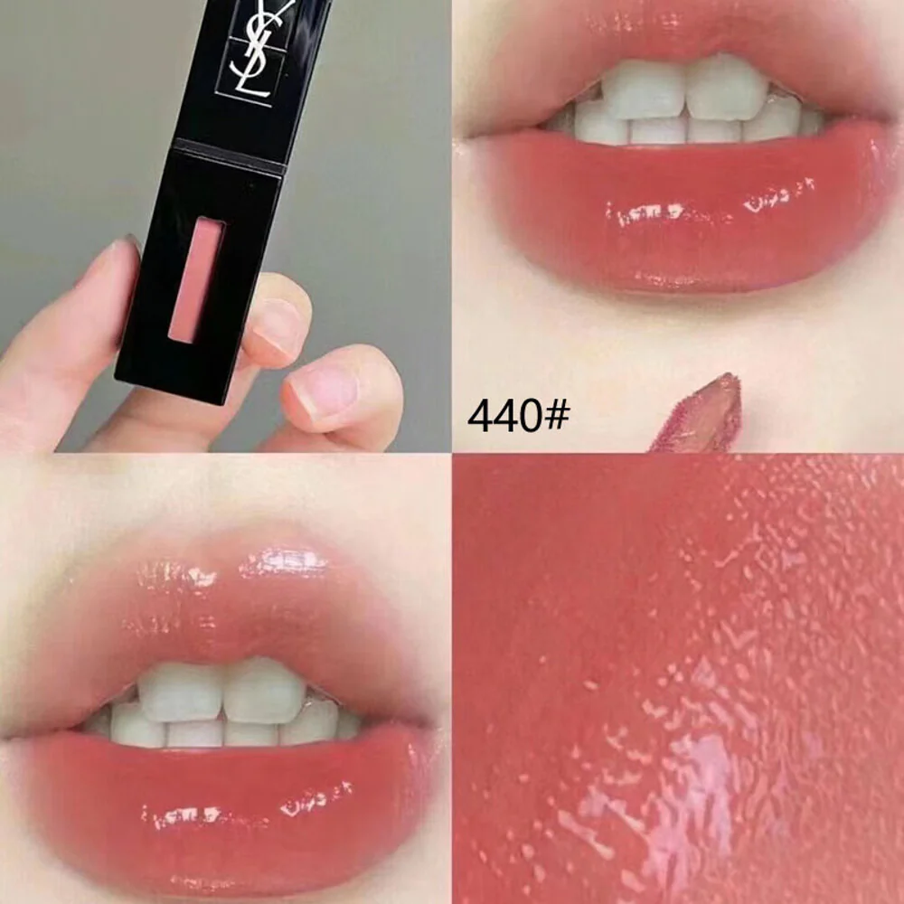YSL Vinyl Cream High Shine Lip Stain #440 Wild Rose - 5.5ml - Image 5