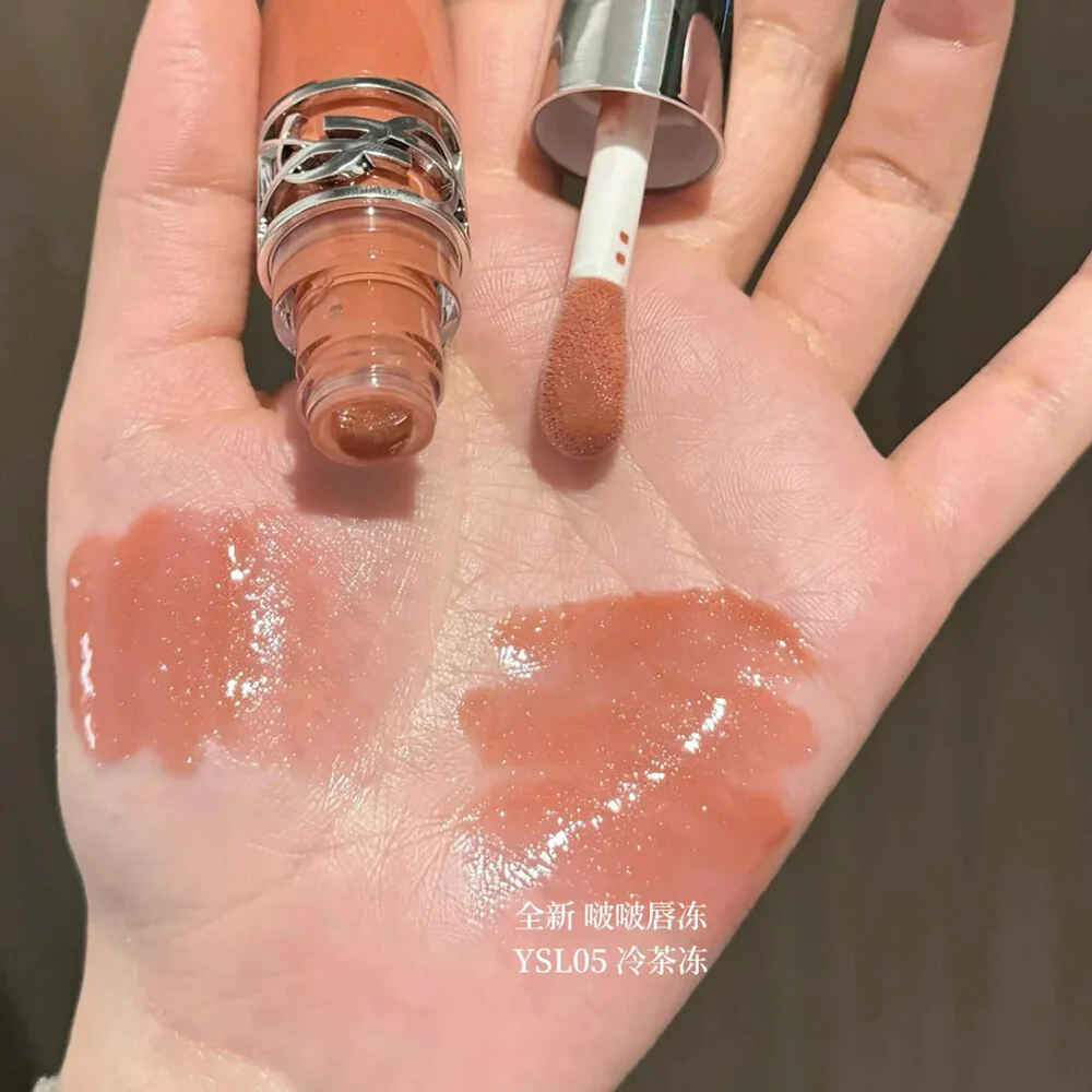 YSL Volupté Tint-In-Oil Lip Gloss 05 Iced Tea Jelly - Image 5