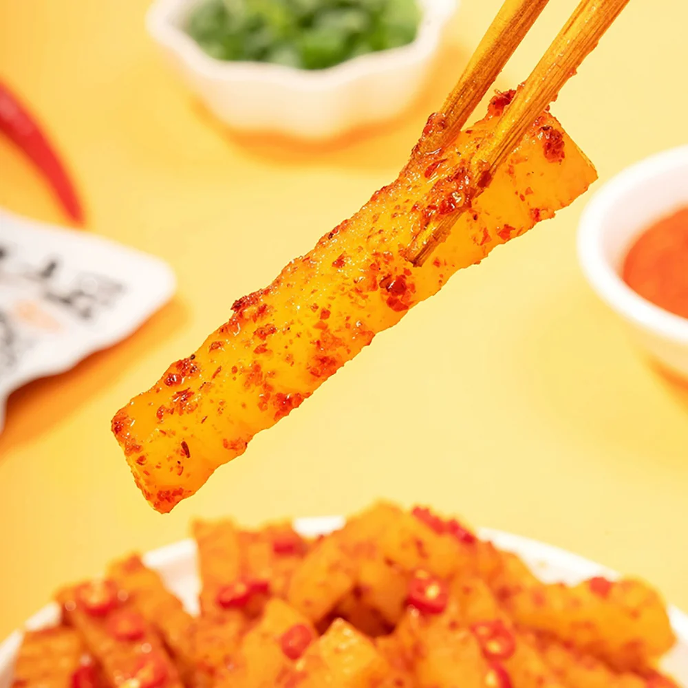 YuanShi Spicy Wolf Tooth Potato - 120g - Image 4