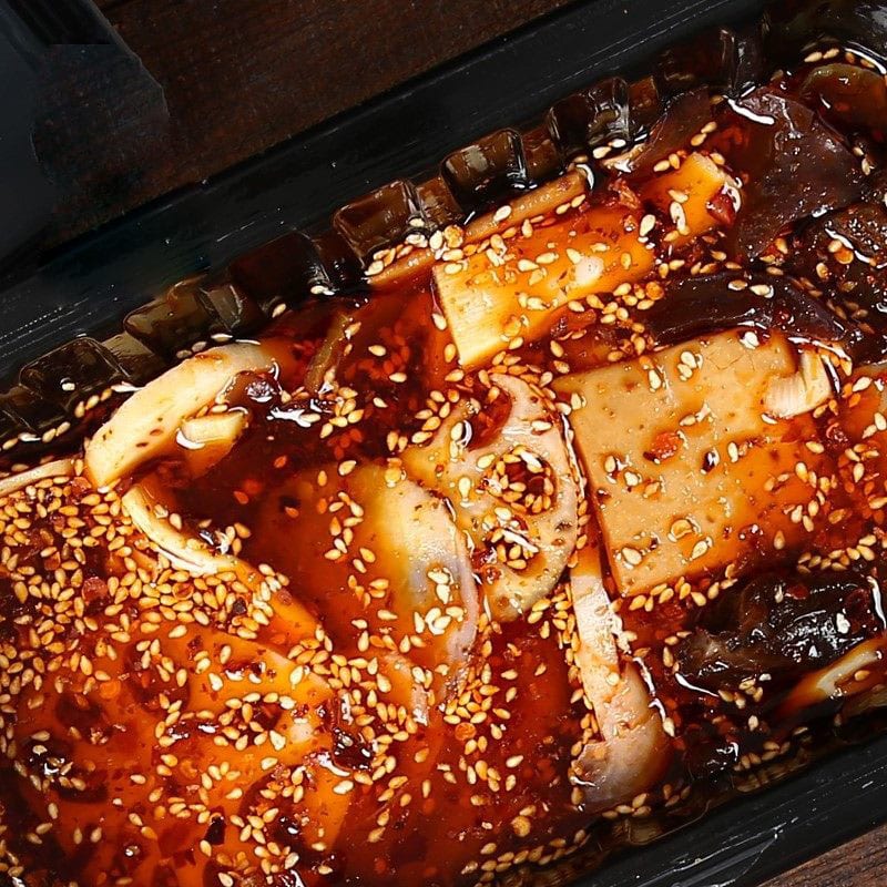 Yuanxian Spicy Bobo Chicken Flavored Mixed Vegetables - Vegan Version, 515g - Image 3