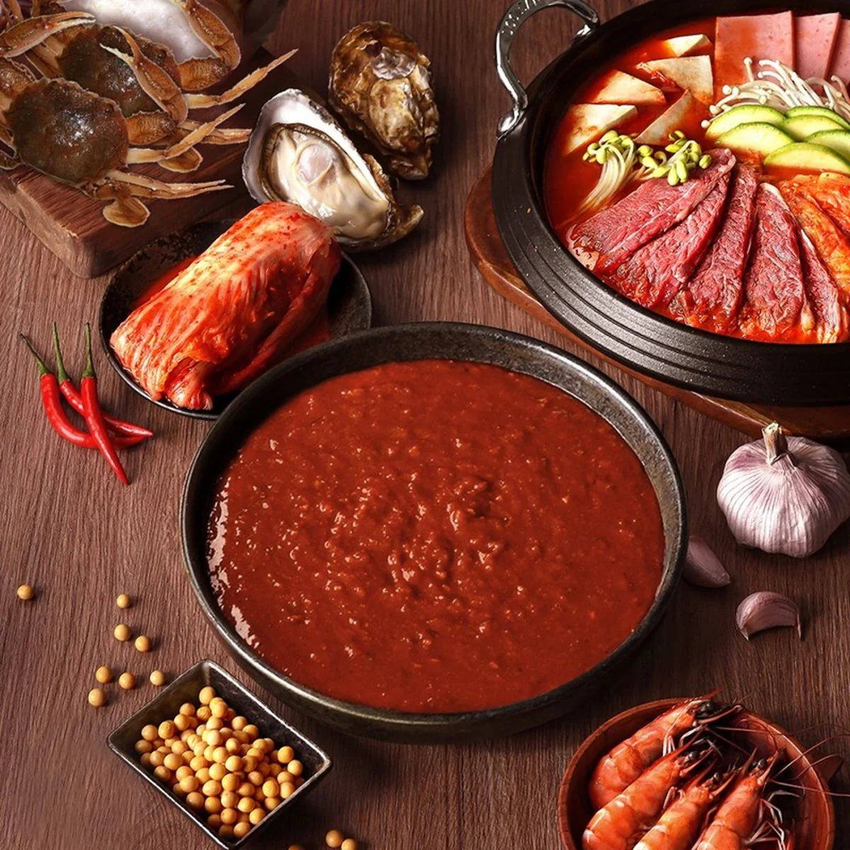 Yuanzhiwei x Jongga Korean Kimchi Hot Pot Soup Base 210g x 4 – Limited Import - Image 5