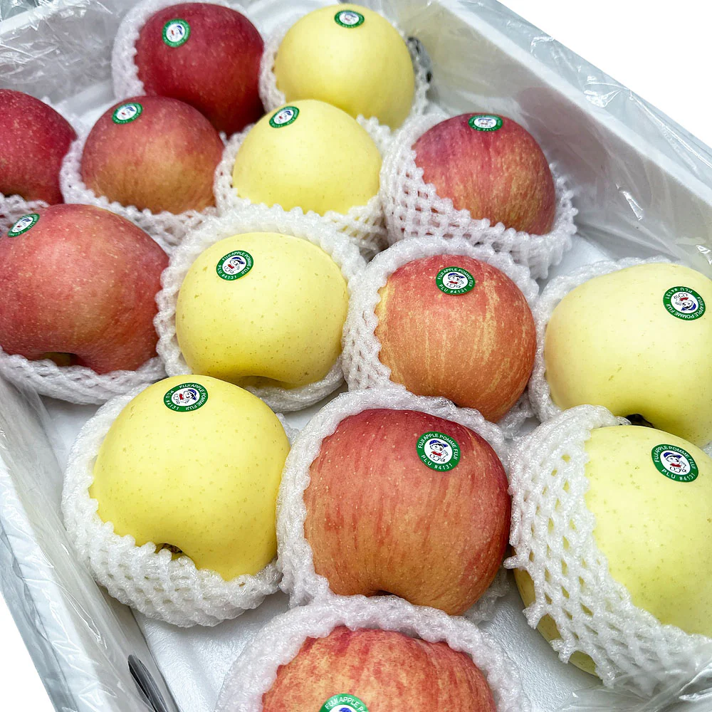 Yulong Mixed Red & Yellow Apples Gift Box 4kg - Image 2