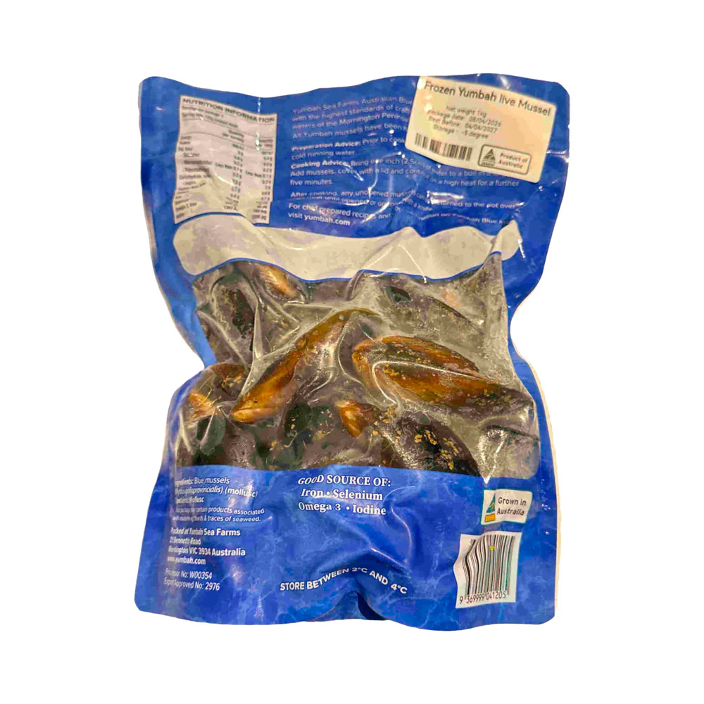 Yumbah Premium Australian Blue Mussels 1kg - Frozen - Image 3
