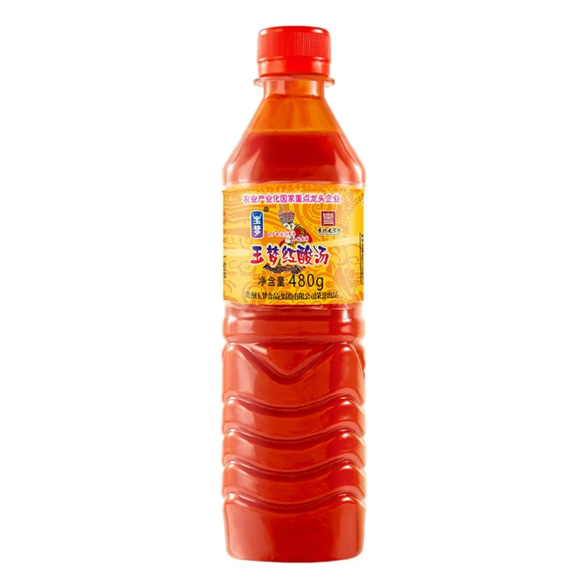 Yumeng Guizhou Red Sour Soup Base 480g - Spicy Tangy Hot Pot & Noodle Broth