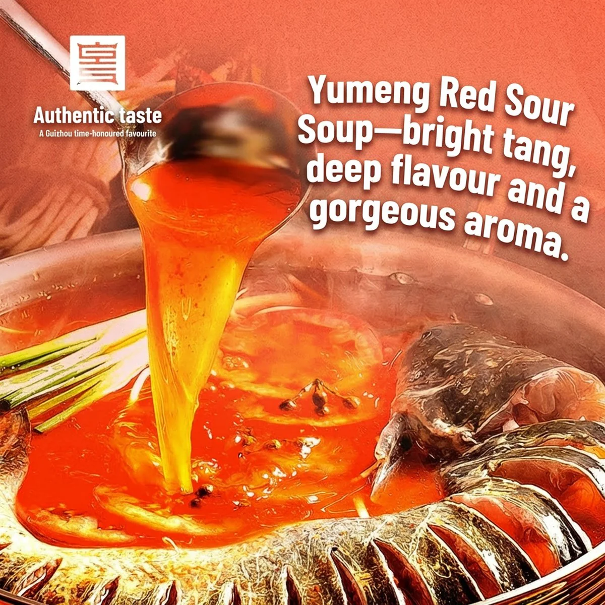 Yumeng Premium Guizhou Red Sour Soup Base 500g - Sour Fish & Hot Pot Broth Concentrate - Image 2